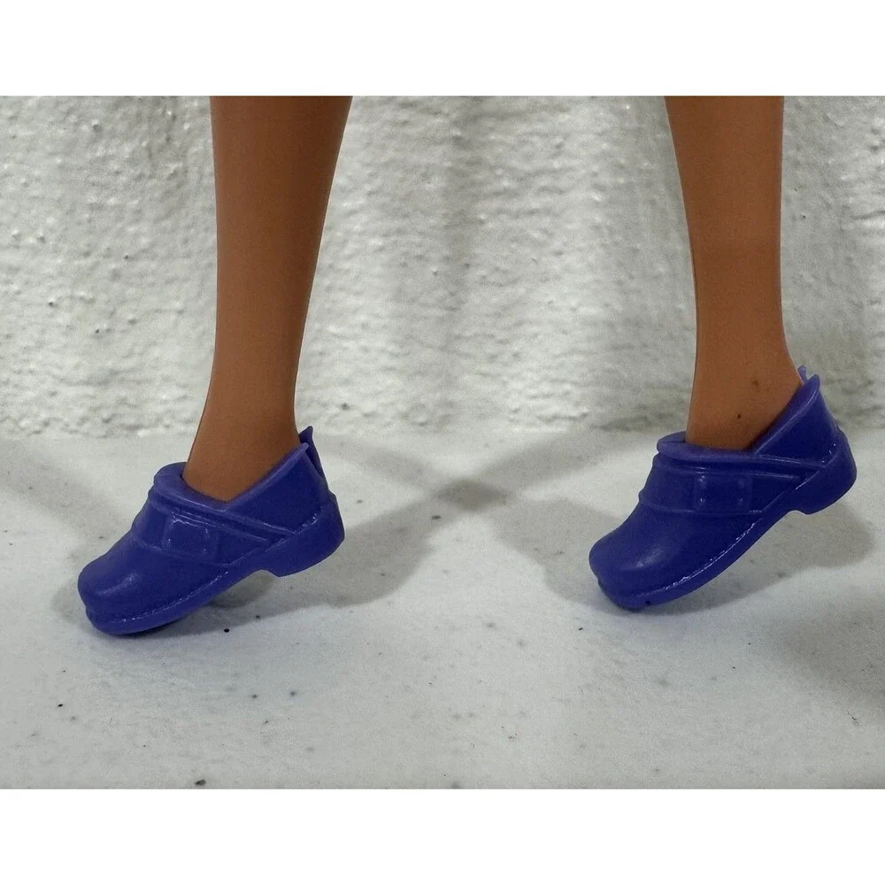 Barbie Made to Move Purple Flat Clogs Shoes Doll Clothes Accessory